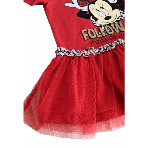 Disney Minnie Mouse Red Dress 3T - Picture 6 of 10